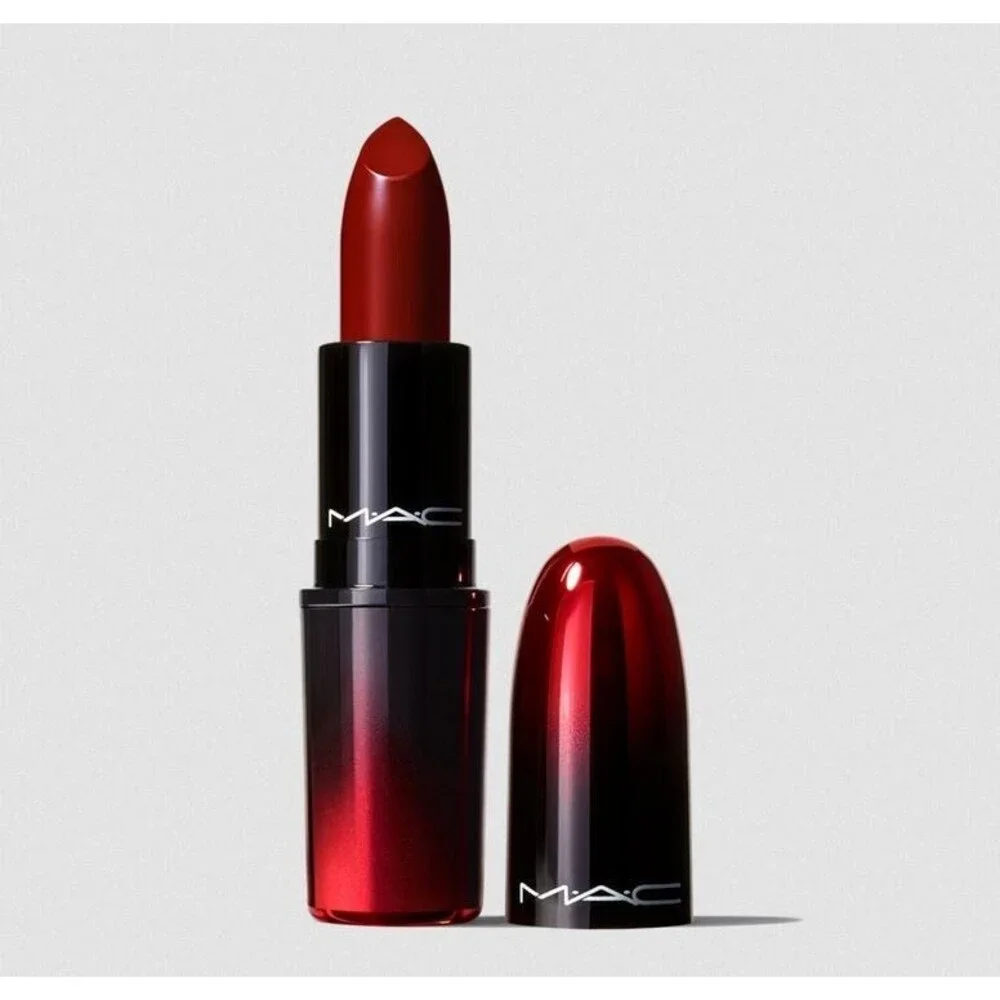 MAC E For EFFORTLESS Lipstick ~ Burnt Deep Red Matte ~Love Me NIB RETIRED